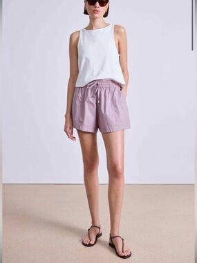 Apiece Apart Trail Short Organic Cotton Nirvana Lavender Purple Medium